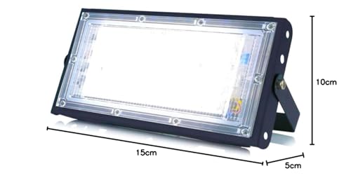 Image of MLD 10W Led Flood Light AC 220V Waterproof Brick Focus Floodlights for Indoor Outdoor Lights | White | 10 Watt | Pack of 1