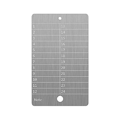 Steel Bitcoin Wallet, Metal Crypto Wallet Cryptocurrency Wallet for Hardware Cold Wallet Backup, Bitcoin Crypto Cryptocurrency Seed Storage Compatible with All BIP39 Hardware(Single) Cover