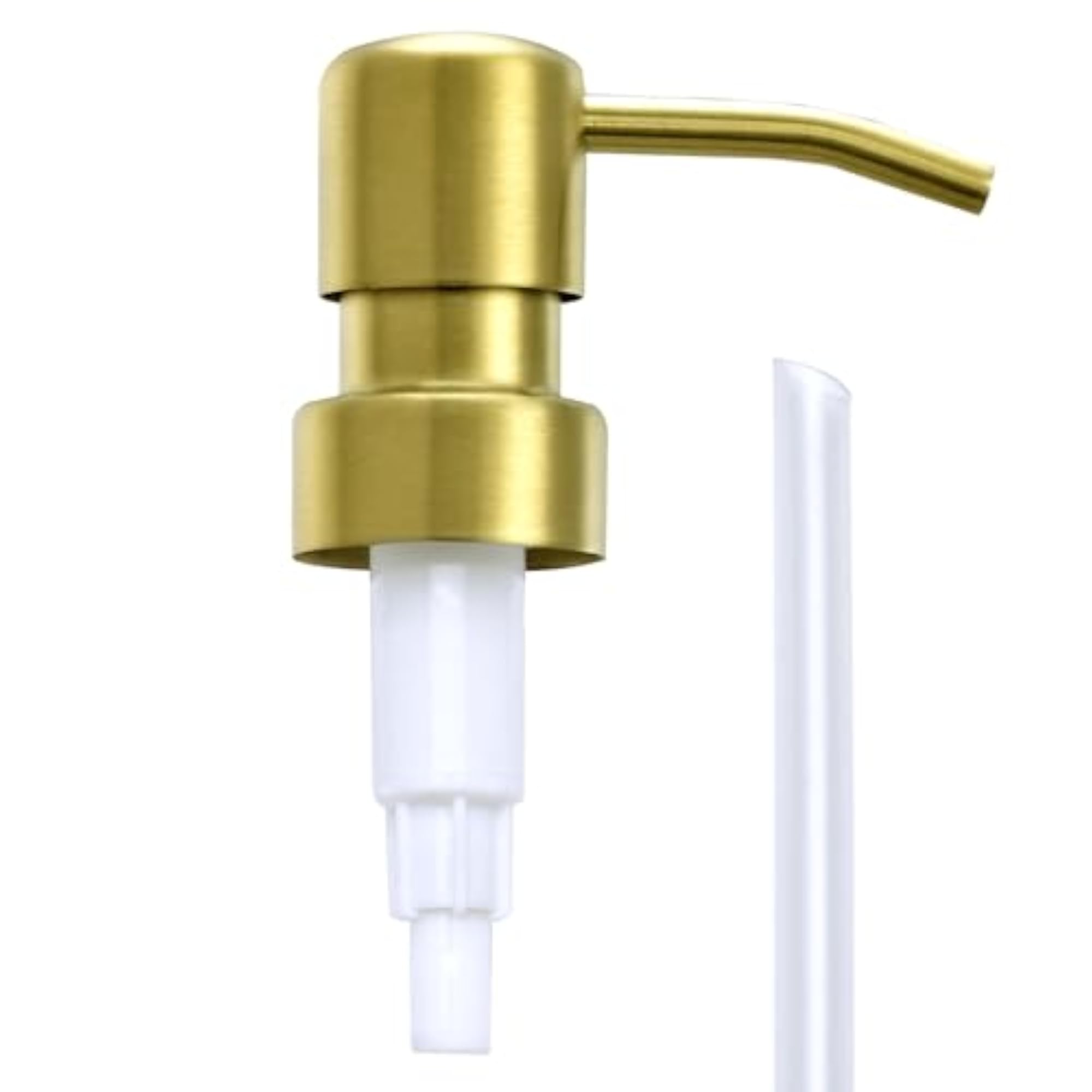 Brushed Finish Gold Soap Dispenser Pump Replacement