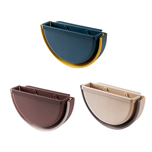 TOPPERFUN Basura Pared para Soporte de Almacenamiento de Desechos para Organización de Escombros Beige