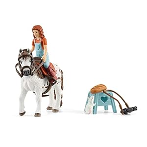 schleich 42518 Horse Club Mia & Spotty, voor kinderen vanaf 5 jaar, Horse Club – Speelset
