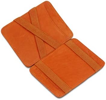 HUNTERSON Magic Wallet, Credit Card Holder RFID Blocking, Mens Wallet Leather for 8 Cards,