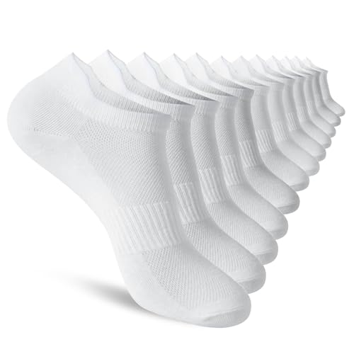 Women's Ankle Socks - 6 Pairs Low Cut Tab - Breathable, Comfortable & Casual Low Sports Running