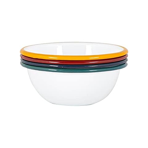 Argon Tableware Enamel Bowls Set - 16cm Cover