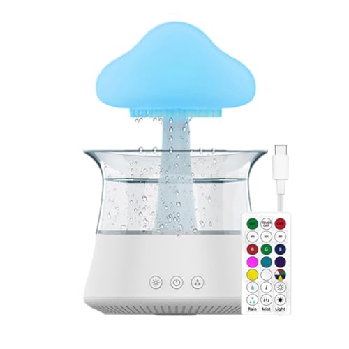 Humidificateur goutte d'eau et diffuseur d'arômes LED Teksome avec télécommande pour la maison