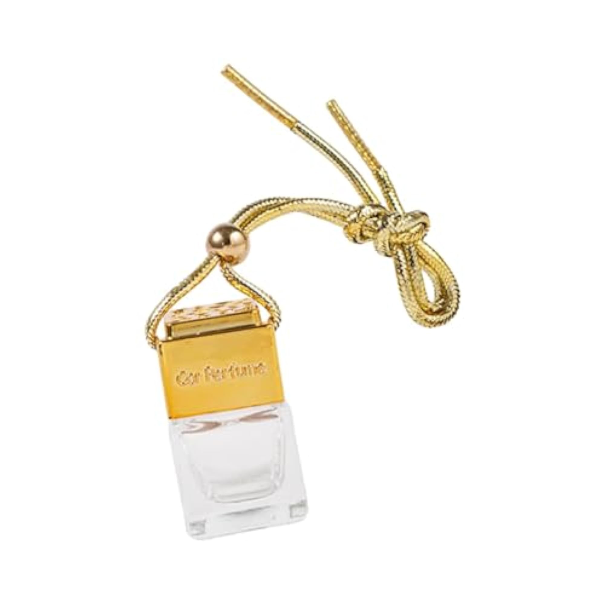 Empty Car Diffuser Pendant Perfume Bottle, Gold