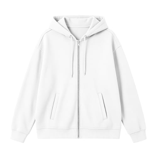 Mkdisnta Zip Up Hoodie Women 2026 Oversized Sweatshirts Jackets - image 4