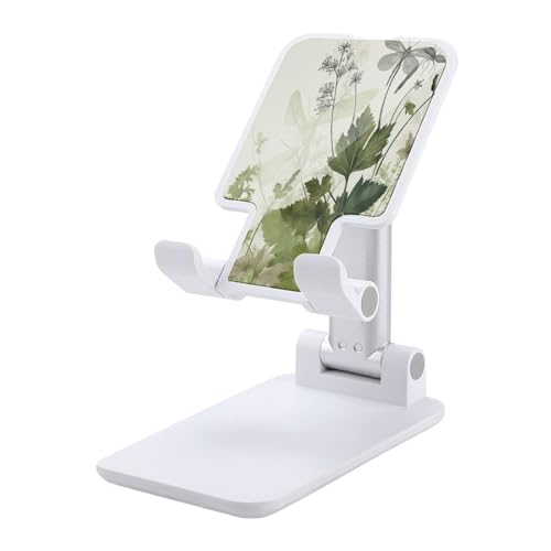 Support téléphone réglable bureau fini les chutes avec motif herbes élégant