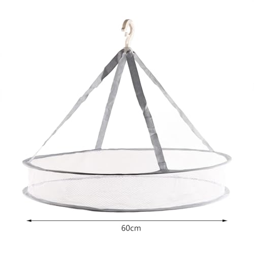 Image of Clothes Drying Rack Flat Folding Herb Drying Mesh,Single Layer Sweater Dryer with Hook for Heavy Knits,Underwear Socks