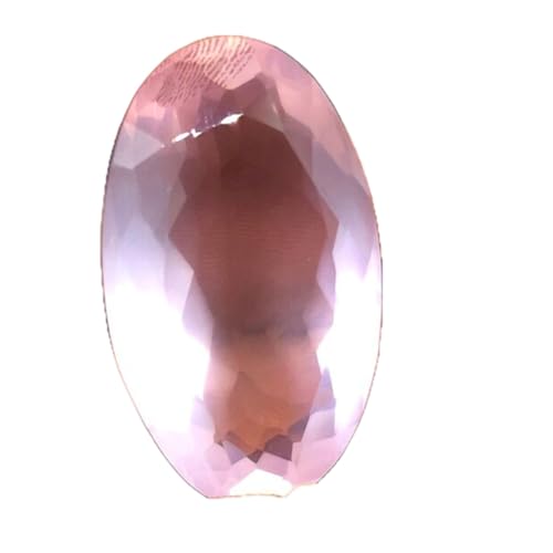 Quartz rose naturel ovale 29x17mm pour fabrication bague et pendentif