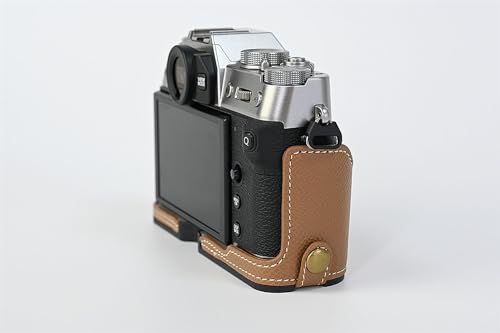 Funda media de cuero para cámara Fujifilm X-T30 III/II marrón miniatura 5