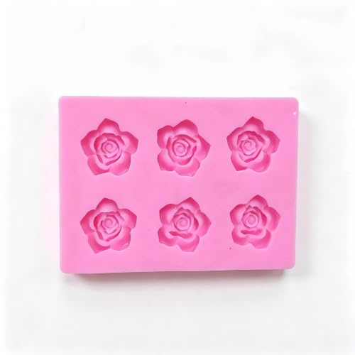 Rose Flower Silicone Mold for Fondant Cakes – Perfect Birthday Cake Decorations, Jelly, Chocolate, and Pudding Making