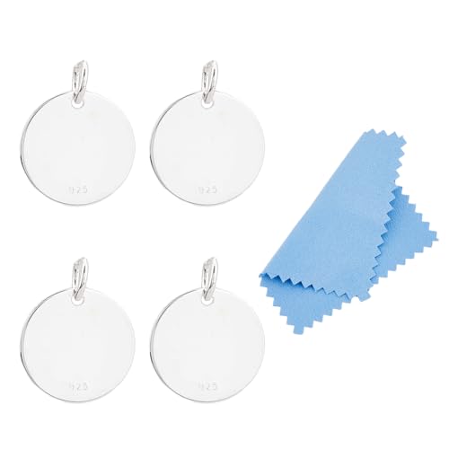Disques vierges argent 925 pour fabrication de bijoux ronds 12 mm DICOSMETIC