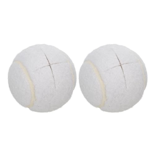 QUARKZMAN 2 Pcs Pelotas De Tenis Precortadas para Andadores, Accesorios Universales De Pelotas Deslizantes para Patas De Muebles Y Protección De Pisos, Blanco