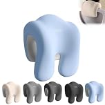 Extra Firm Office Chair Headrest Attachment - Ergonomic Neck Support Pillow for Office Chairs, Adjustable Head Rest with Memory Foam for Back Pain Relief & Posture Support (Sky Blue)