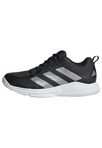 adidas Damen Court Team Bounce 2.0 Shoes, Core Black/Silver/Cloud White, 37 1/3 EU – Ansicht 1