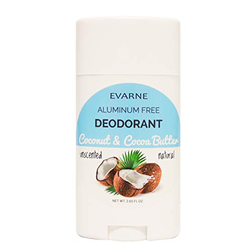 Evarne Aluminum Free Natural Deodorant (Coconut & Cocoa Butter Unscented)