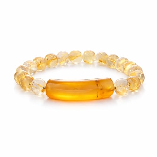 Image of Japam Citrine Success Bracelet for Prosperity, Good Luck and Positive Energy | Crystal Band to Boost Confidence, Focus and Abundance | Lucky Wealth Bracelet for Men and Women