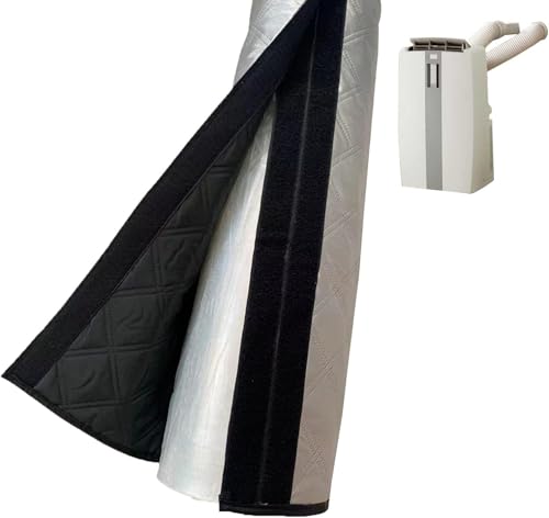 Protection pour Tuyau Climatiseur, Tuyau Isolée Pour Climatiseurs Portable, Housse Protection Pour T-uyau Évacuation C-limatiseur Mobile 5