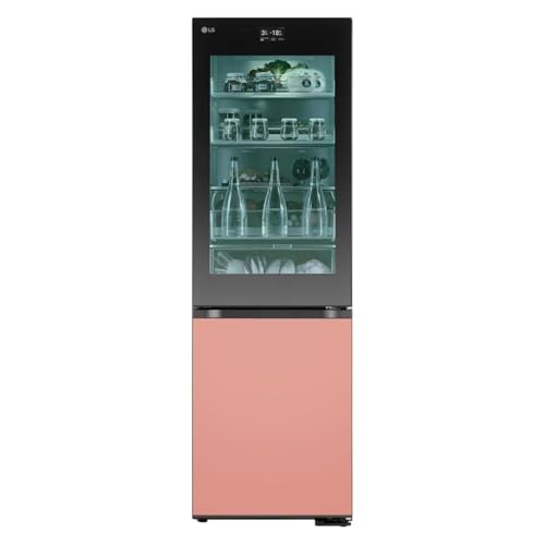 LG GBG719MDNN Kühl-Gefrierkombination – 352 L, MoodUp mit einstellbaren Farbänderungen, InstaView, Musik Kollektion, LCD-Display, Total No-Frost, 10 Jahre Kompressorgarantie, Energieklasse D