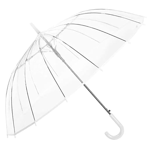 Transparent Umbrella Durable Wind-Resistant maximum rain coverage With A Ling Handle for Rain-Decoration for Outdoor Events (Pack Of 1)-image-22