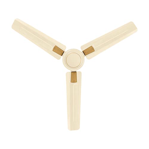 Image of Luminous Rapid Deco Pearl Cream Fan 1200MM 2 Star-Rated Energy Saving High-Speed 45-Watt Air Delivery Fan with 3 Blade, Inverter Compatible and Low Power Consumption Metallic Body Ceiling Fan