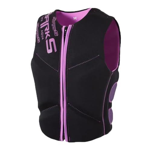 Swim Jacket - Chaleco Salvavidas de Neopreno for Adultos, Ligero, anticolisión, Gran flotabilidad, Ideal for Pesca, navegación y esnórquel.(Purple,S)