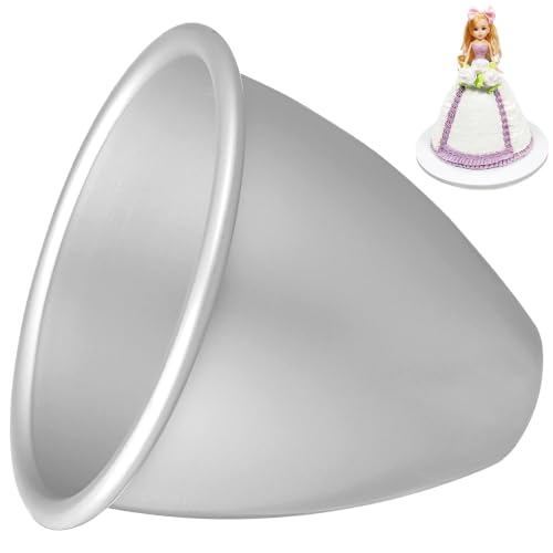 PACKOVE Doll Cake Bottom for Desserts Smooth Baking Non-stick Design for Easy Release High-temperature Bakeware for Princess Cakes