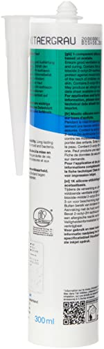 OttoSeal S100, das Premium- Sanitär- Silicon, 300ml Farbe: C18 SANITÄRGrau