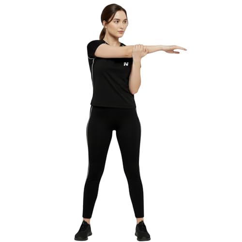 Image of NINQ Women's Long Sleeve Compression T-Shirt for Gym, Running, Yoga & Sports Wear