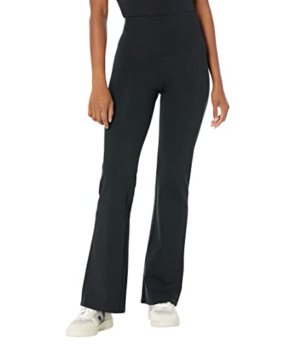 Yummie Women's Susie Flare Cotton Shaping Legging, Black, Large