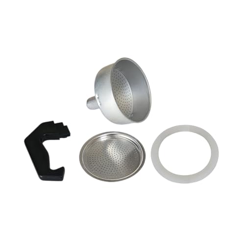 FAST WORLD SHOPPING ® Pièces De Cafetière 2 Tasses Moka Express Caffe Espresso Filtres Poignée Joint