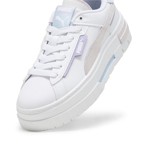 Image of PUMA Womens Mayze Crashed Wns White-Galaxy Pink Sneaker - 8 UK (39249501)