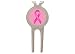 Rogue River Tactical Pink Ribbon Golf Divot Tool Golf Ball Marker Gift for Her Grandma Mom Breast Cancer Survivor Support