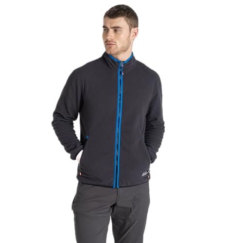Craghoppers Mens CO2 Renu Full Zip Fleece Jacket, Black Pepper, Medium