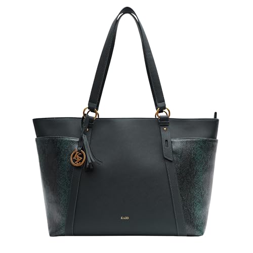 Image of Kazo Karl Tote | Premium Faux Leather Handbag for Women | Minimalist Structured Shopper for Work & Transit
