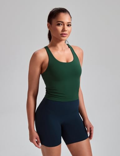 Image of HeyNuts Longline Zeal Bras Medium Impact Wirefree Sports Bras Workout Crop Tank Tops with Removable Pads, A-D Cups