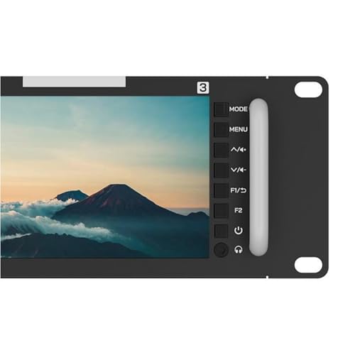 Image of FEELWORLD T51PLUS-H Triple 5.5 inch 2RU 1920x1080 Broadcast LCD Rack Mount Monitor with HDMI, AV Input and Output