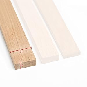 Generic Rechteckleiste Eiche 9 x 24 mm 1m