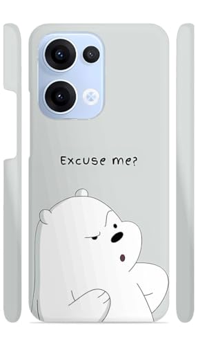 Image of Excuse Me Icebear Designer Printed Hard Back Cover for Oppo Reno 13 5G Attractive and Uniquely Crafted Smartphone Case