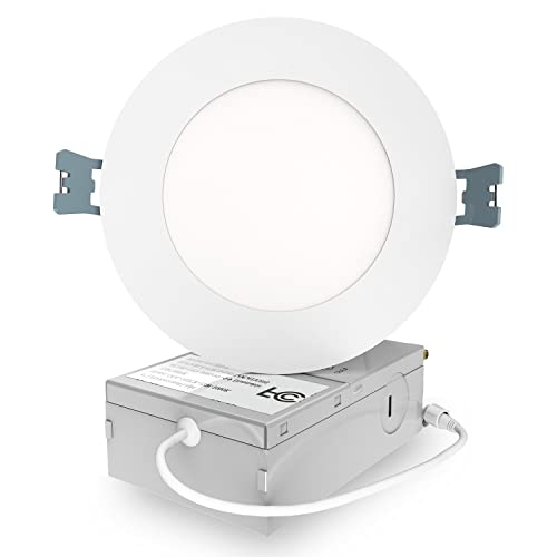 Recessed Lighting 4 Inch,Lodoolight 1 Pack 3000K Slim Led Wafer Lights ,780Lm High Brightness Recessed Ceiling Light With Junction Box,9W 78W Eqv, Dimmable Canless Led Panel Downlight For Home #TOP24