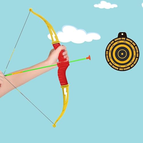 MIXEL Bow & Arrow Archery Set, Kids Archery Target Set, 3 Suction Cup Arrows, Outdoor Garden Game, Easy to Use, 3 Suction Cup Arrows, Birthday Gift For Children - Image 3