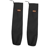 Milisten アウトドア用釣り竿バッグ ポータブル耐摩耗収納バッグ オックスフォード布製 テントロッド キャノピーポール収納 キャンプ 釣り ハイキング用 2個セット