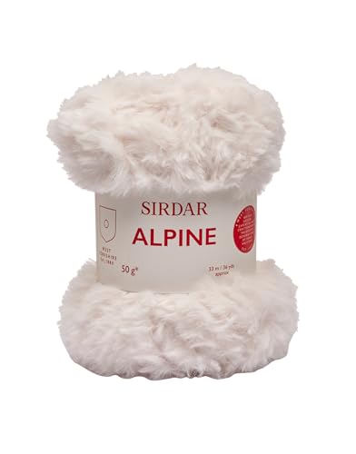Sirdar Alpine, Luxe Faux Fur Yarn, Polar (400), 50g