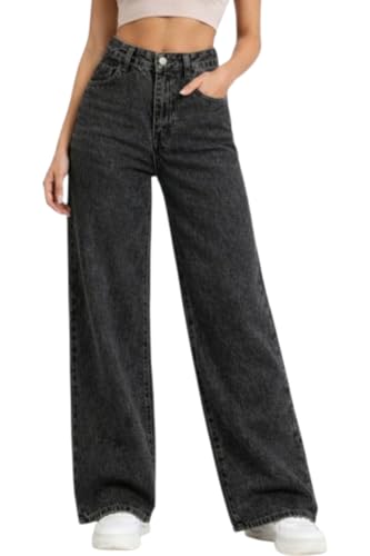 Image of ODDMONEKY Baggy Jeans for Women || Relaxed Fit Wide Leg High Rise Jeans for Women (Wjeans-8)