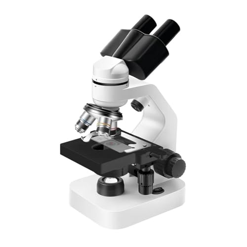 Microscopio binocular compuesto 40X-2000X con diapositivas LED de laboratorio