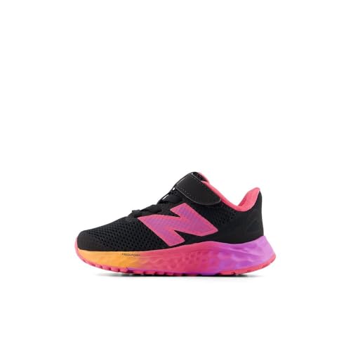 Image of New Balance Kid's Fresh Foam Arishi V4 Hook & Loop Running Shoe, Black, 4 Infant