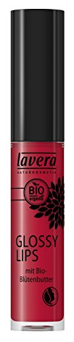 lavera brillant à lèvres - Glossy Lips - Magic Red 03 - effet mouillé incroyable - Cosmétiques naturels - Make up - Ingrédients végétaux bio - 100% Naturel Maquillage (6,5 ml)