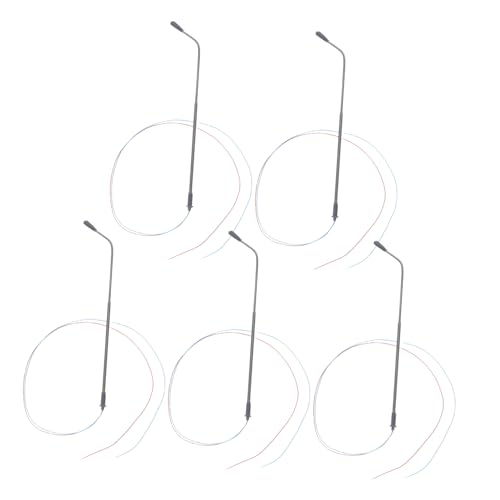 ORFOFE 5pcs Miniature Street Lamp Post for Dollhouse and Model Railway 1:150 Micro Construction Models and Tiny Urban Scenes Compact Light Poles