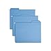 Smead FasTab Hanging File Folder, 1/3-Cut Built-In Tab, Letter Size, Blue, 20 per Box (64099)